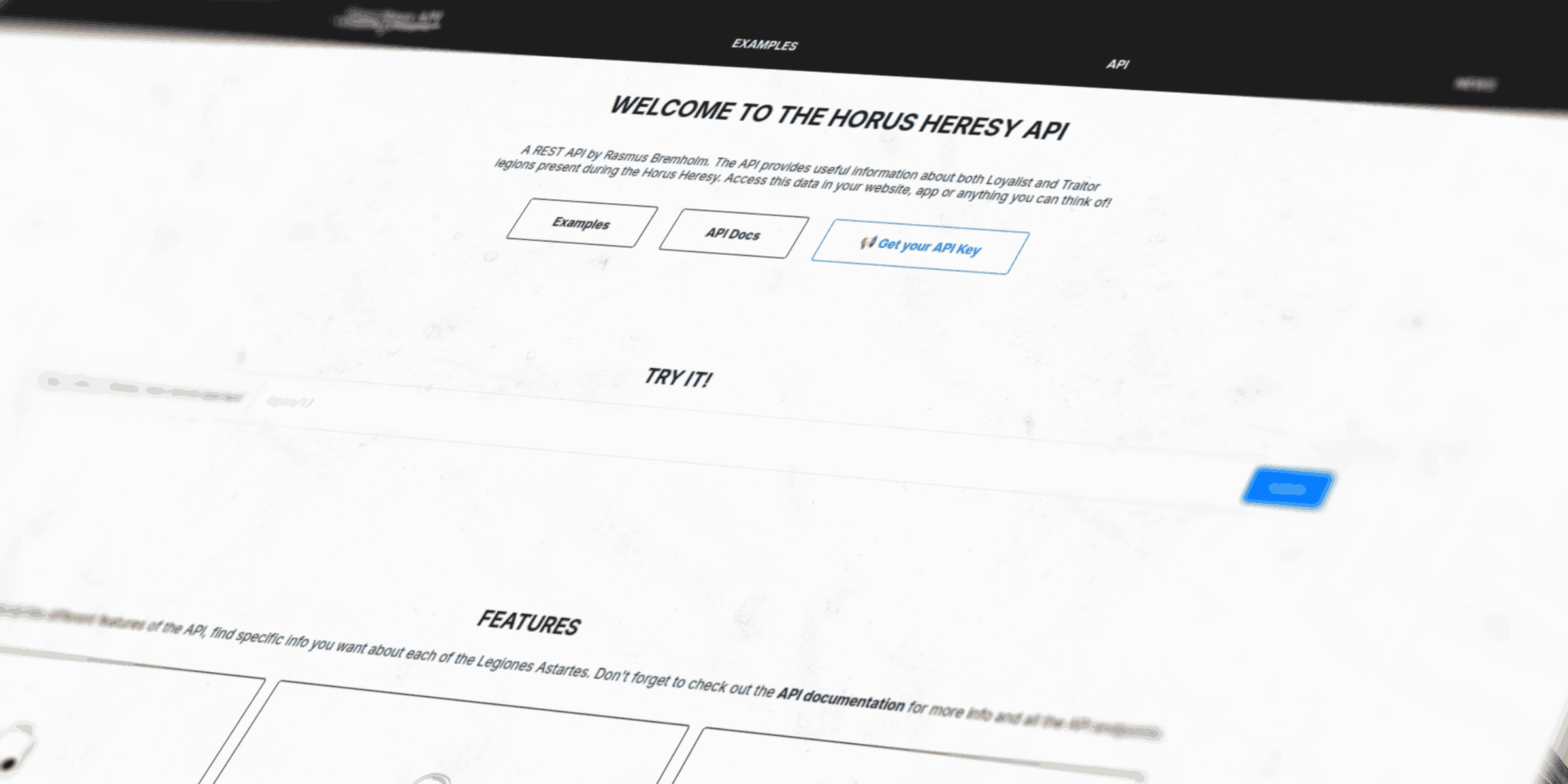 Horus Heresy API